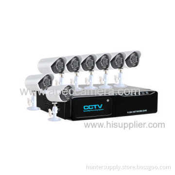 8ch Dvr /standalone Dvr Kit With Cmos Cctv Camera Bnc Cable 